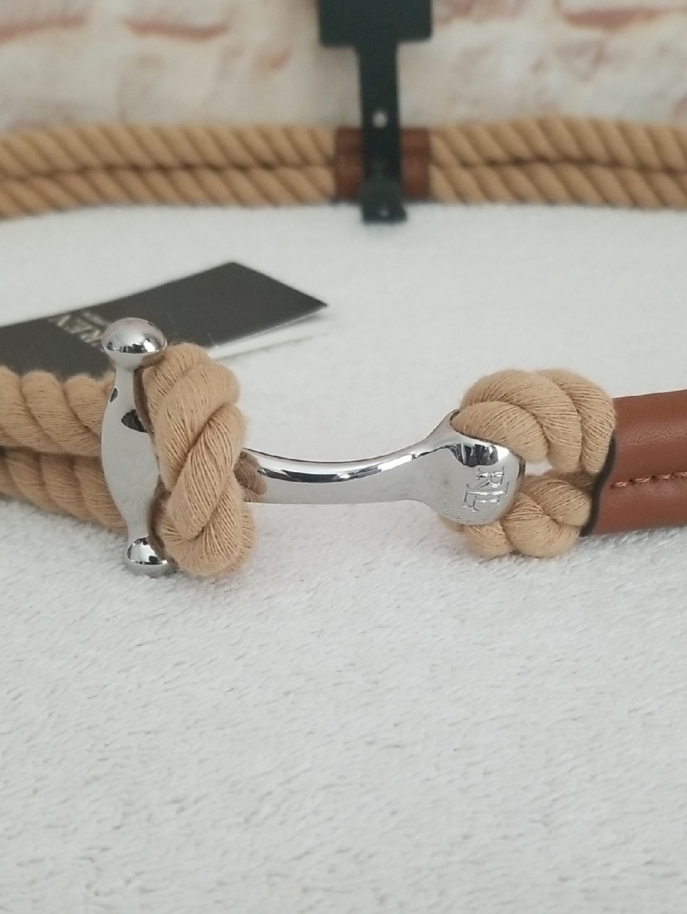 New Ralph Lauren Rope Toggle Belt - Picture 2 of 9
